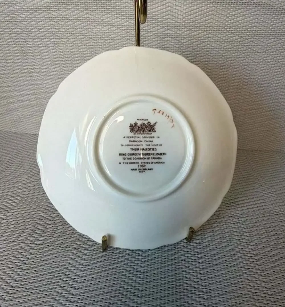 Paragon Tea Cup And Saucer Yellow Floral 1939 Commemorative